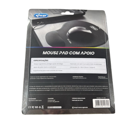 MOUSE PAD COM APOIO KNUP (KP-S04) - imagem