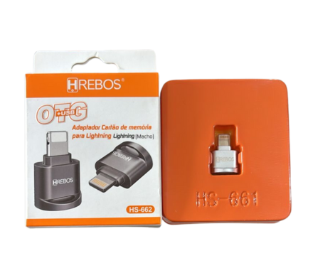 ADAPTADOR CARTÃO DE MEMÓRIA PARA LIGHTNING IOS (HS-662)