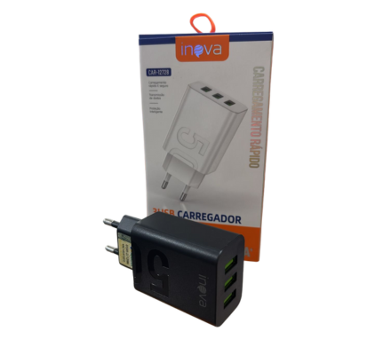 FONTE INOVA 3 ENTRADAS USB 5.1A