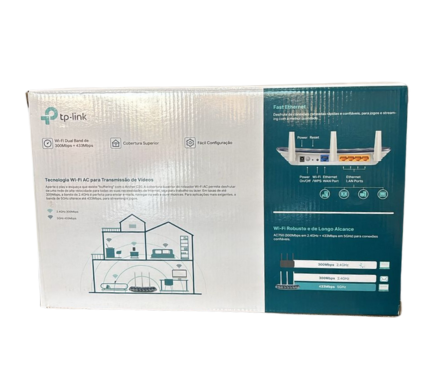 ROTEADOR 3 ANTENAS TP-LINK AC750 - imagem
