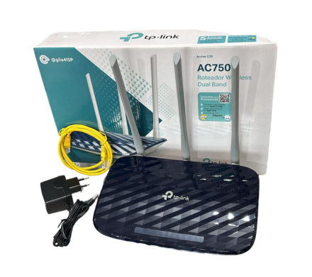 ROTEADOR 3 ANTENAS TP-LINK AC750 - imagem