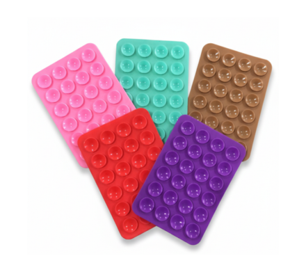 SUPORTE DE SILICONE COM VENTOSA PARA CELULAR