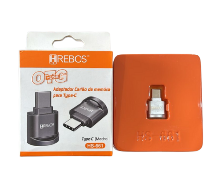 ADAPTADOR CARTÃO DE MEMÓRIA PARA TYPE-C (HS-661)