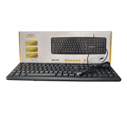 TECLADO PADRÃO COM FIO BM-T02