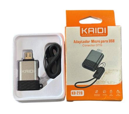 ADAPTADOR MICRO USB OTG PARA V8 KAIDI KD-219