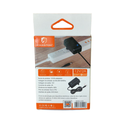 FONTE HMASTON 12V/2A JK-02 - imagem