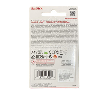 CARTÃO DE MEMORIA SANDISK - GB-64GB - imagem
