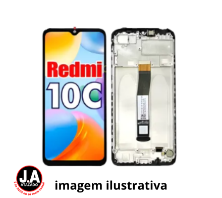 FRONTAL XIAOMI REDMI 10C COM ARO ORIGINAL CHINA